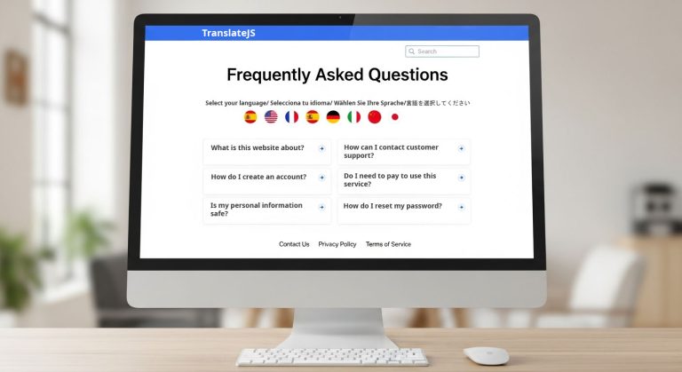Reducing support tickets by translating FAQs