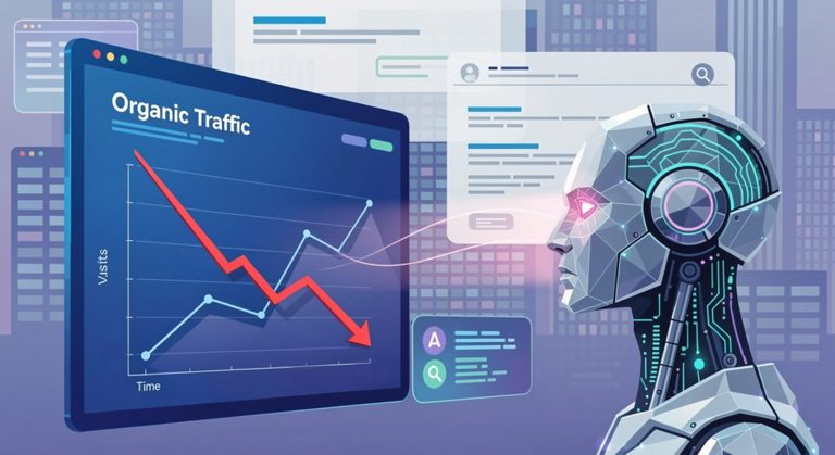 Organic search traffic is dropping because of AI. What should you do?