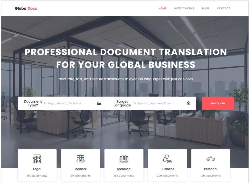 translation agency English only
