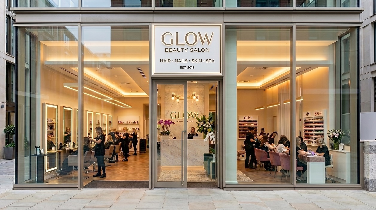 beauty salon glow